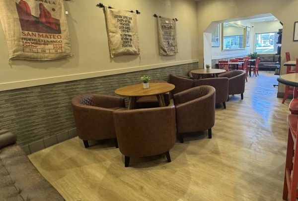 Koffi's Rancho Mirage location has expanded into a dedictaed longe