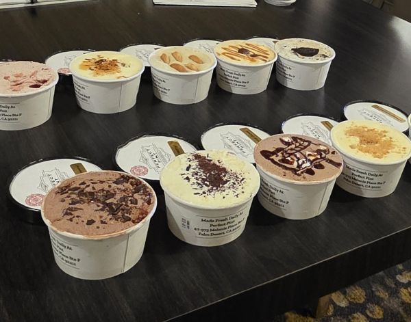 A colorful selection of Perfect Pint's various ice cream offerings