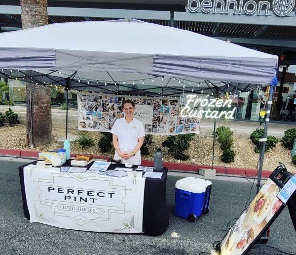 Perfect Pint co-owner Gabrielle Nagengast working the Palm Springs Street Fair