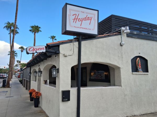 The exterior of the building at Heyday in North Palm Springs